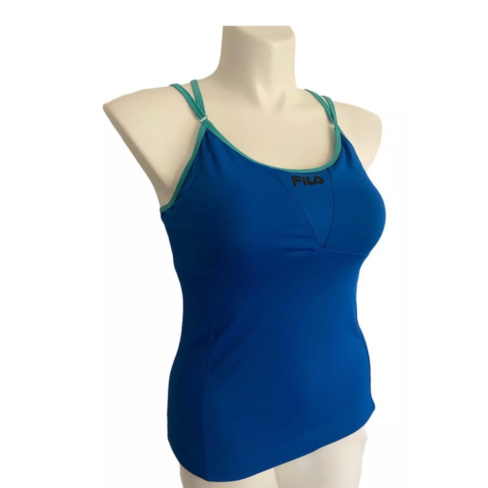 FILA Sport Womens Racerback Athletic Sports Bra L